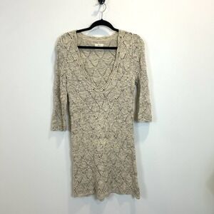 Anthropologie Pins And Needles Large Crochet Sweater Top Y2K 90s Boho